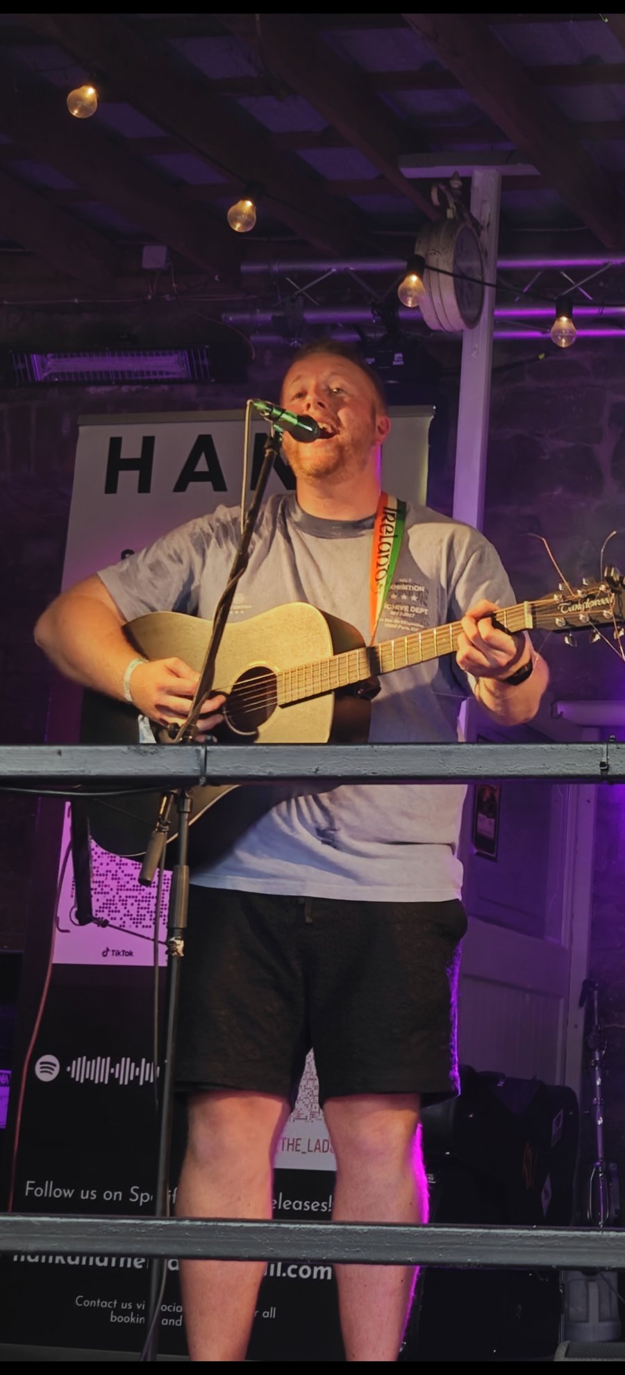 Eoin Hancock performing live
